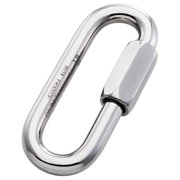 Maillon Rapide Quick Link Long Plated Carabiner Steel - 8mm 5/16" Standard Pack