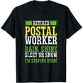 thumbnail image 1 of Mailman Postal Worker Rain Shine Sleet Or Snow T-Shirt, 1 of 4