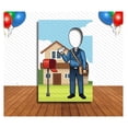 thumbnail image 1 of Mailman Theme Face Cutout, 24x36" Photo Stand-in, Party Selfie Photo Prop, 1 of 3