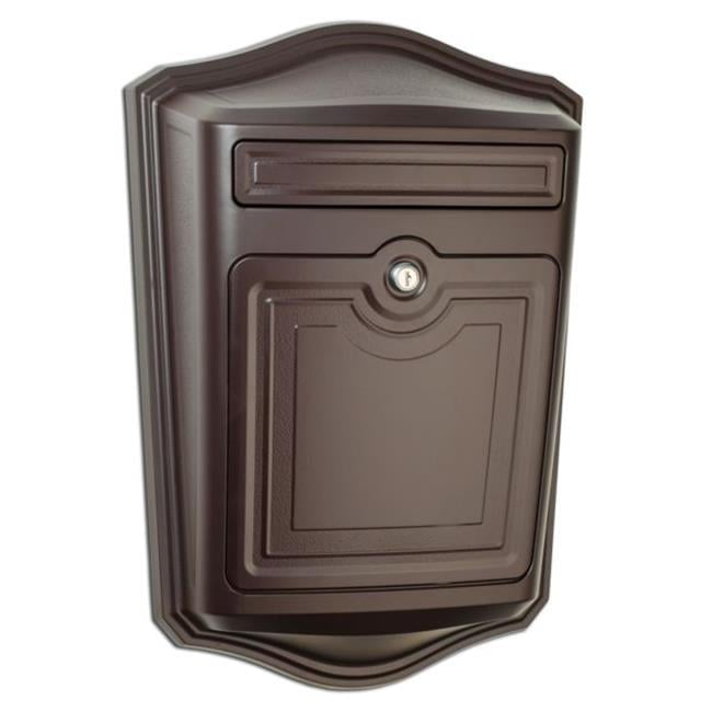 Medium Oil Rubbed Bronze Aluminum Locking Wall Mount Mailbox