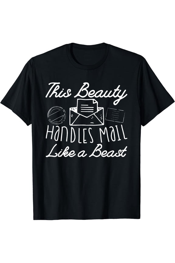 Mailwoman Postal Worker - Post Office Mail Carrier T-Shirt Black Medium