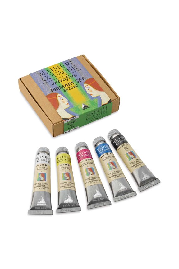 Artist Gouache - Set of 5, Primary Colors, 20 ml Tubes