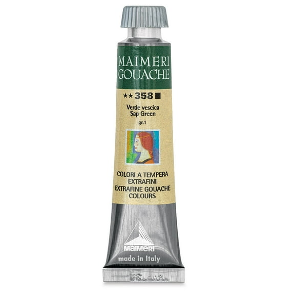 Maimeri Artist Gouache - Sap Green, 20 ml tube
