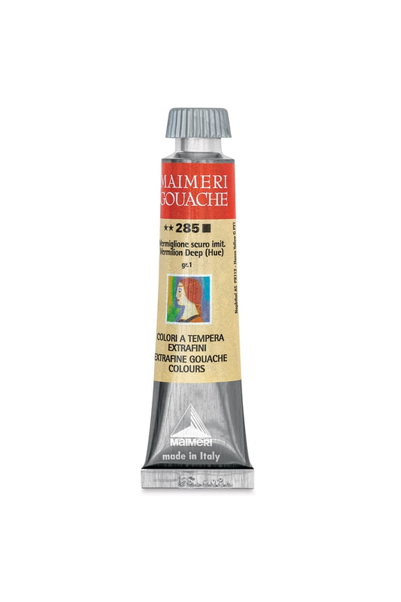 Artist Gouache - Vermilion Deep Hue, 20 ml tube
