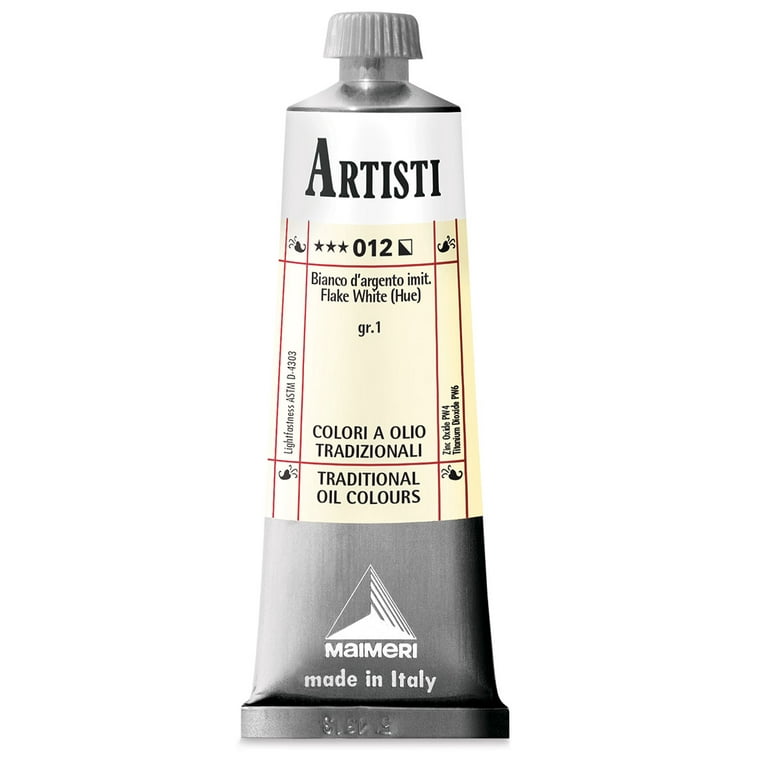 Maimeri Artisti Oil Color - Flake White Imitation, 60 ml tube 