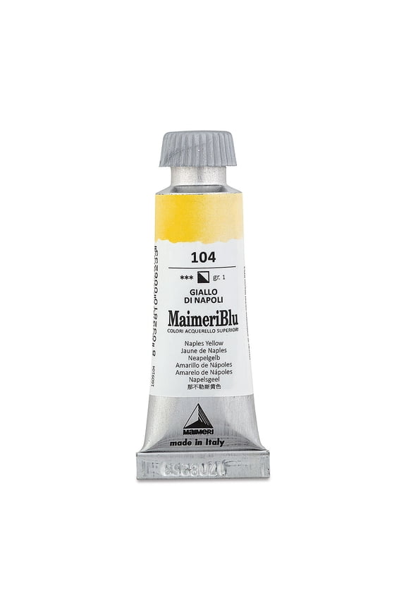 Blu Artist Watercolor - Naples Yellow, 12 ml Tube