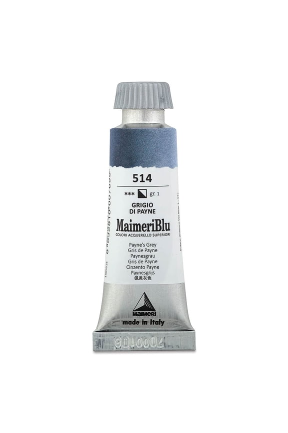 Blu Artist Watercolor - Payne's Gray, 12 ml Tube