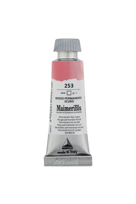 Blu Artist Watercolor - Permanent Red Deep, 12 ml Tube