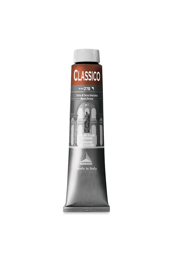 Classico Oil Color - Burnt Sienna, 200 ml tube