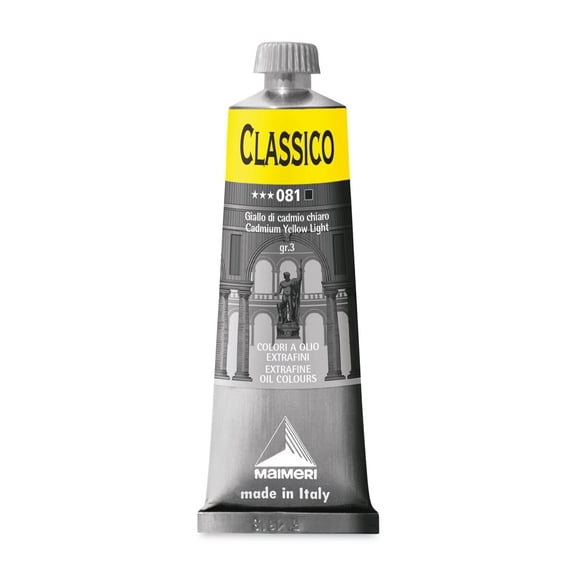 Maimeri Classico Oil Color - Cadmium Yellow Light, 60 ml tube