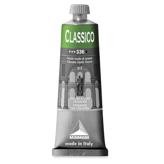 Maimeri Classico Oil Color - Chrome Oxide Green, 60 ml tube