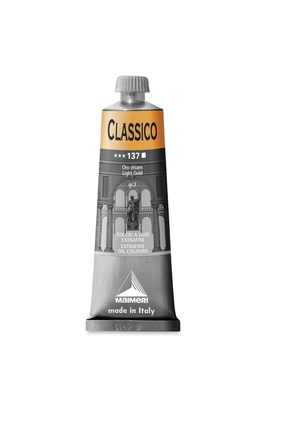 Classico Oil Color - Light Gold, 60 ml tube