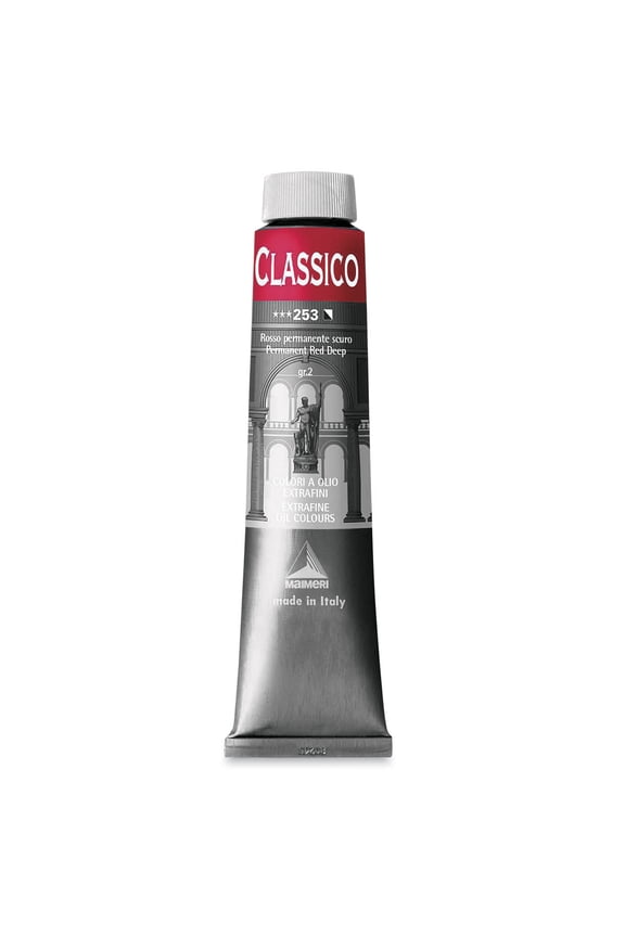 Classico Oil Color - Permanent Red Deep, 200 ml tube