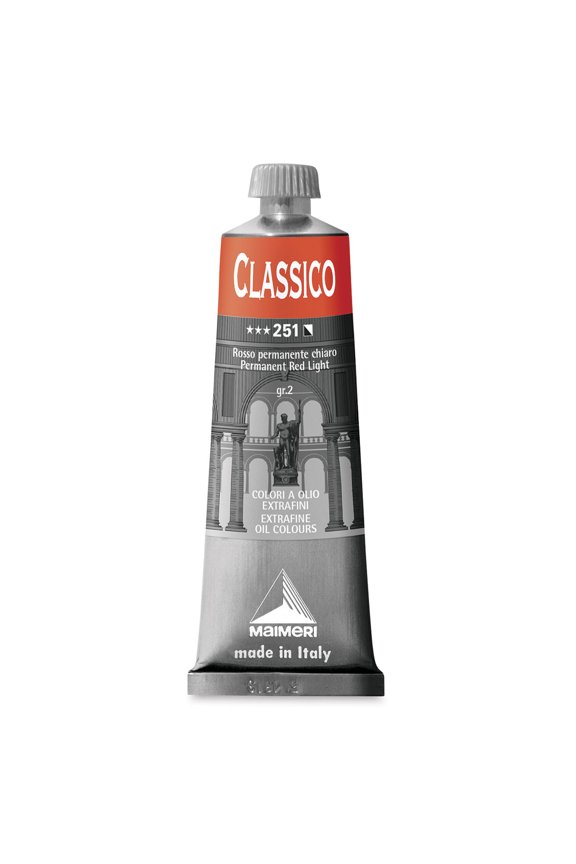 Classico Oil Color - Permanent Red Light, 60 ml tube