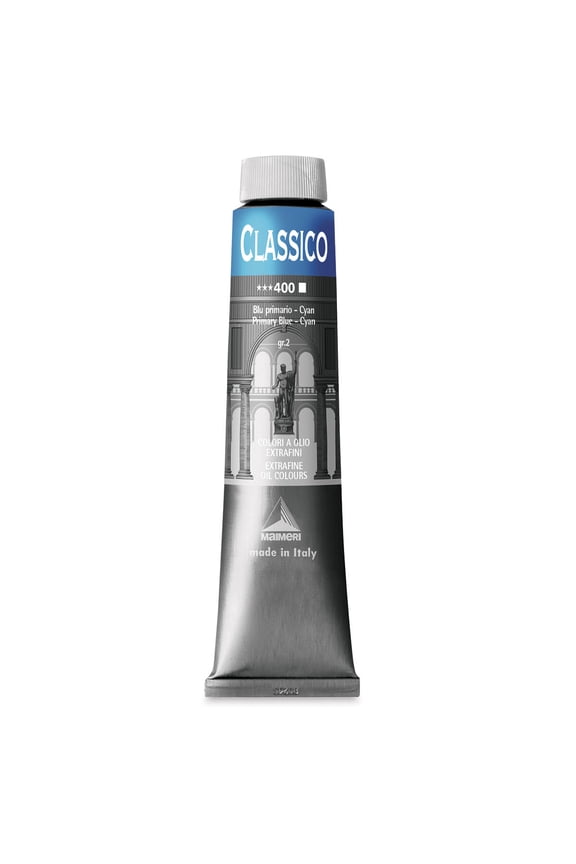 Classico Oil Color - Primary Blue - Cyan, 200 ml tube