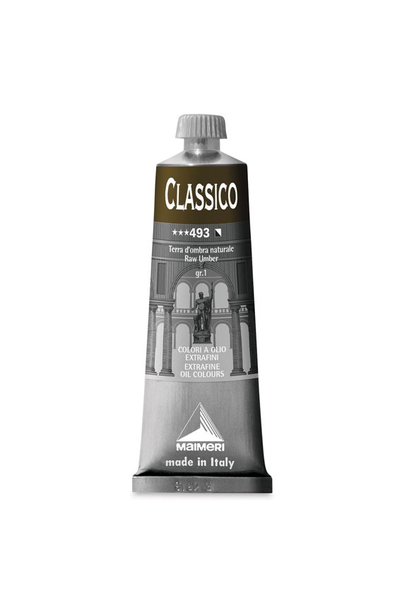 Classico Oil Color - Raw Umber, 60 ml tube