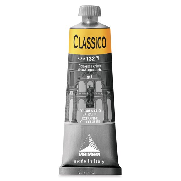 Maimeri Classico Oil Color - Yellow Ochre Light, 60 ml tube