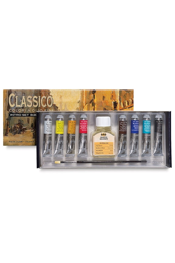 Classico Oil Colors - Set of 8, Intro Set, 20 ml Tubes