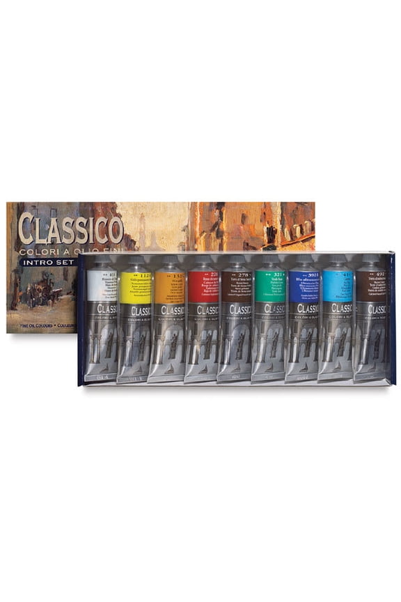 Classico Oil Colors - Set of 9, Intro Set, 60 ml Tubes