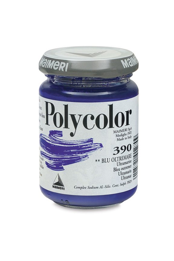 Polycolor Vinyl Paints - Ultramarine, 140 ml jar
