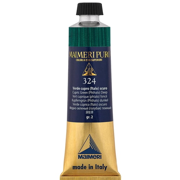 Maimeri Puro Oil Color - Cupric Green Deep, 40 ml tube