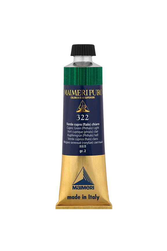 Puro Oil Color - Cupric Green Light, 40 ml tube