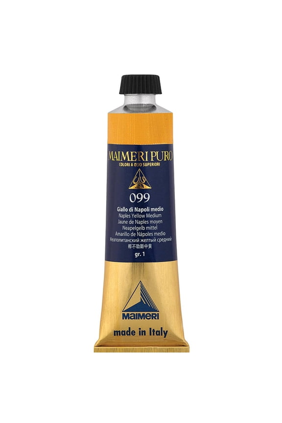 Puro Oil Color - Naples Yellow Medium, 40 ml Tube