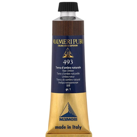 Maimeri Puro Oil Color - Raw Umber, 40 ml tube