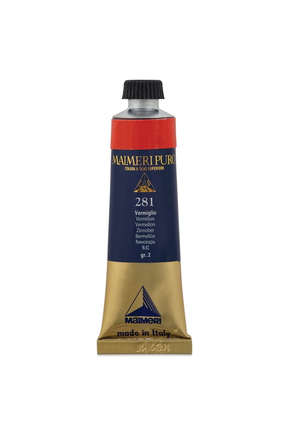Puro Oil Color - Vermilion, 40 ml tube