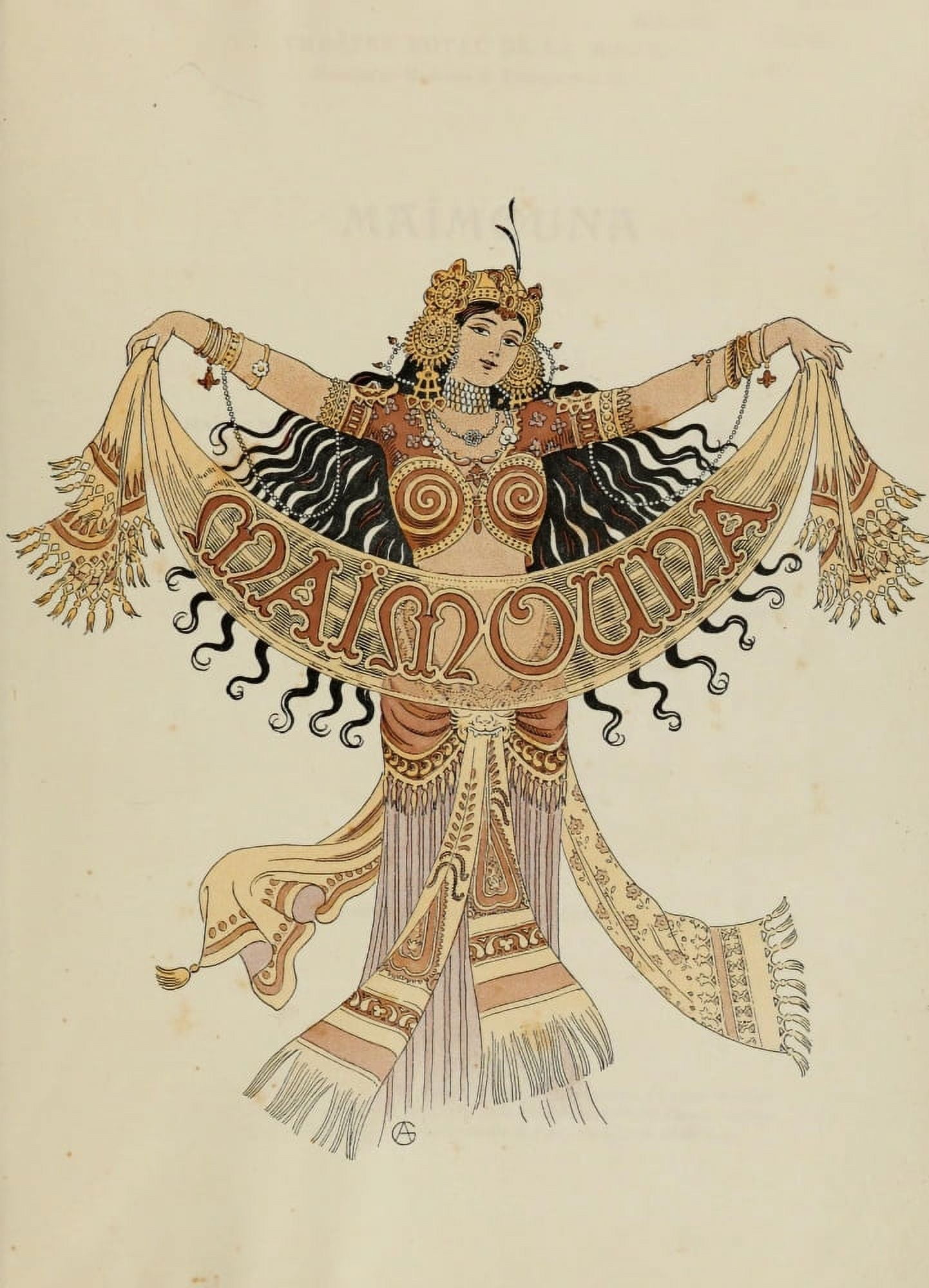 Maimouna ballet 1906 Cover Canvas Art - Unknown (18 x 24)