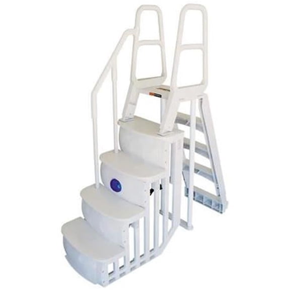 Main Access 200800T 36 in. Easy Choice Above Ground Entry Step System, Taupe