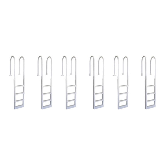 Main Access Pro Series Above Ground Swimming Pool In-pool Ladder (6 Pack)