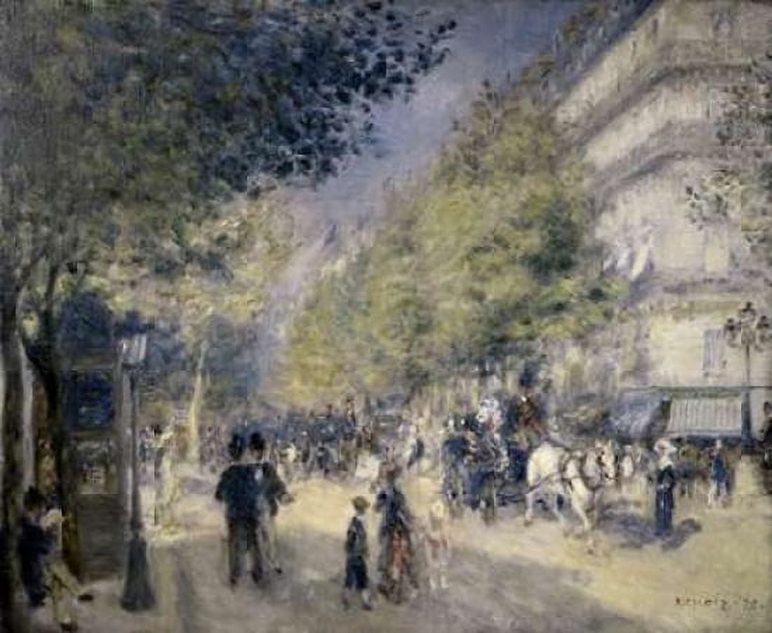 Main Boulevard Canvas Art - Pierre-Auguste Renoir (20 x 24)