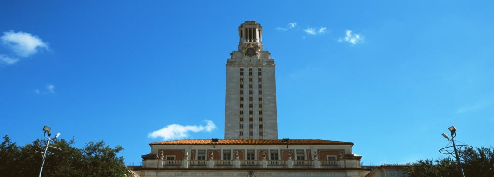 Main Building of University of Texas at Austin Austin Texas USA Canvas Art - Panoramic Images (36 x 12)