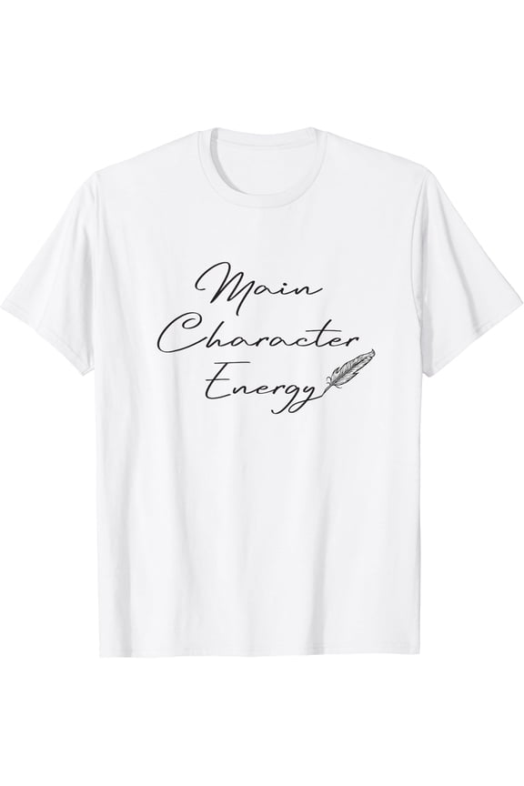 Main Character Energy Romance Book Reader Regency T-Shirt Size S-5XL