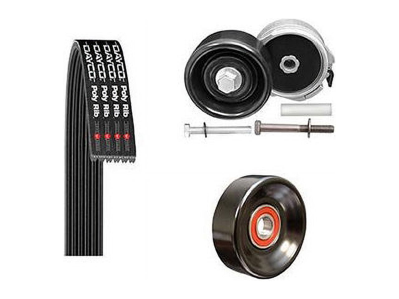 Main Drive Serpentine Belt Drive Component Kit - Compatible with 1998 - 2005 Mercury Sable 3.0L V6 1999 2000 2001 2002 2003 2004