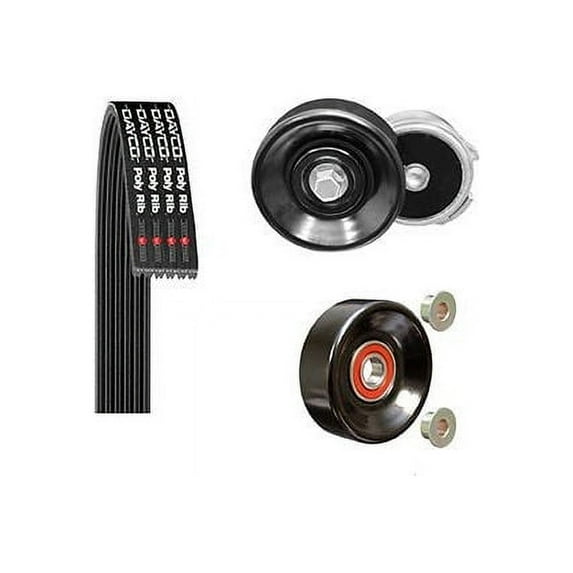 Main Drive Serpentine Belt Drive Component Kit - Compatible with 2000 Chrysler Grand Voyager 3.3L V6