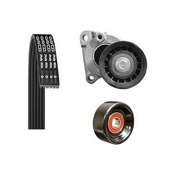 Main Drive Serpentine Belt Drive Component Kit - Compatible with 2006 Ford Fusion 2.3L 4-Cylinder