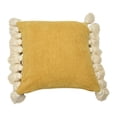 thumbnail image 1 of Main + Mesa 18" Square Cotton Chenille Throw Pillow with Tassels, 1 of 6