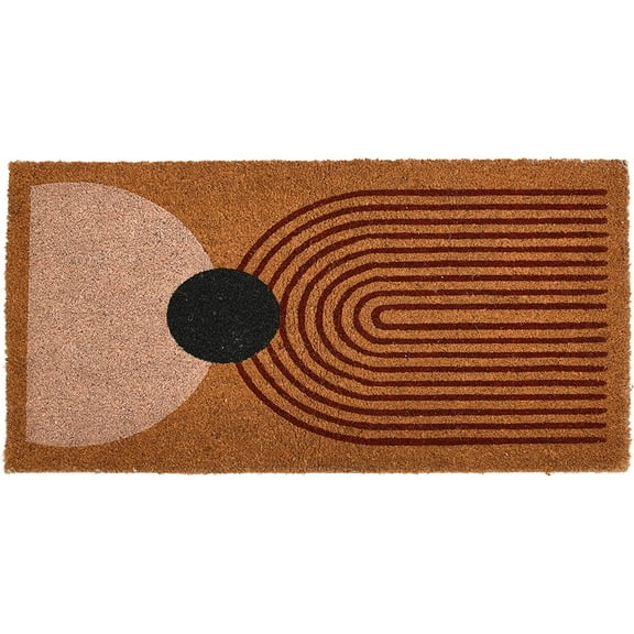 Main + Mesa Abstract Print Coir Doormat