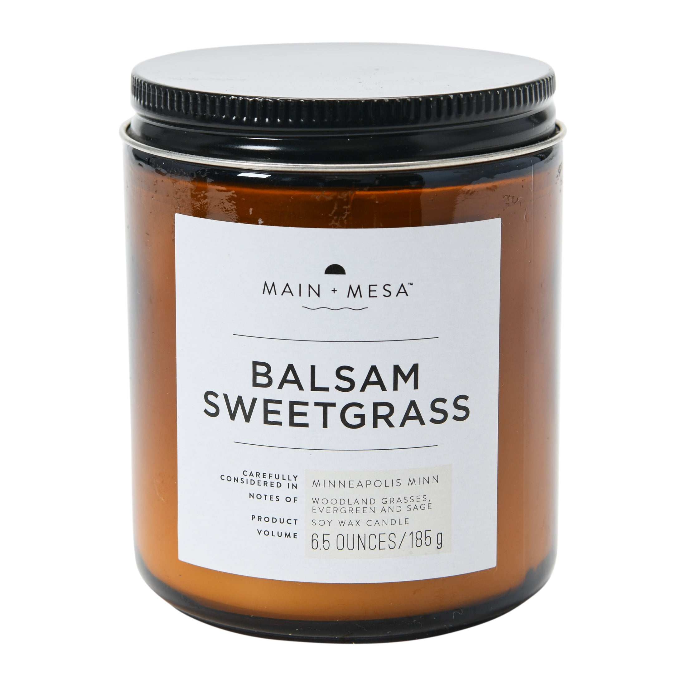 Amber Brown Soy Scented Jar Candle, 6.5 oz
