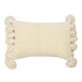 thumbnail image 1 of Main + Mesa Cotton Chenille Lumbar Pillow with Tassels, 1 of 6