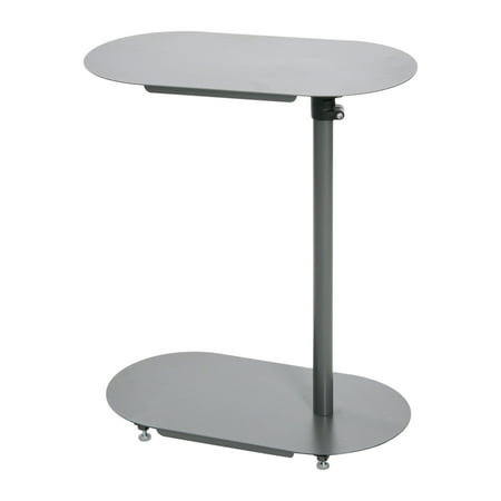 Main + Mesa Modern Adjustable C-Shaped for Accessibility End Table, Grey