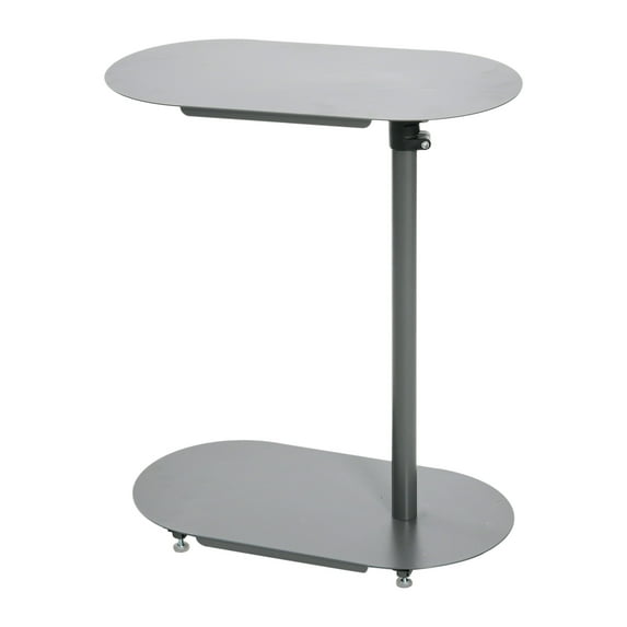 Main + Mesa Modern Adjustable C-Shaped for Accessibility End Table, Grey