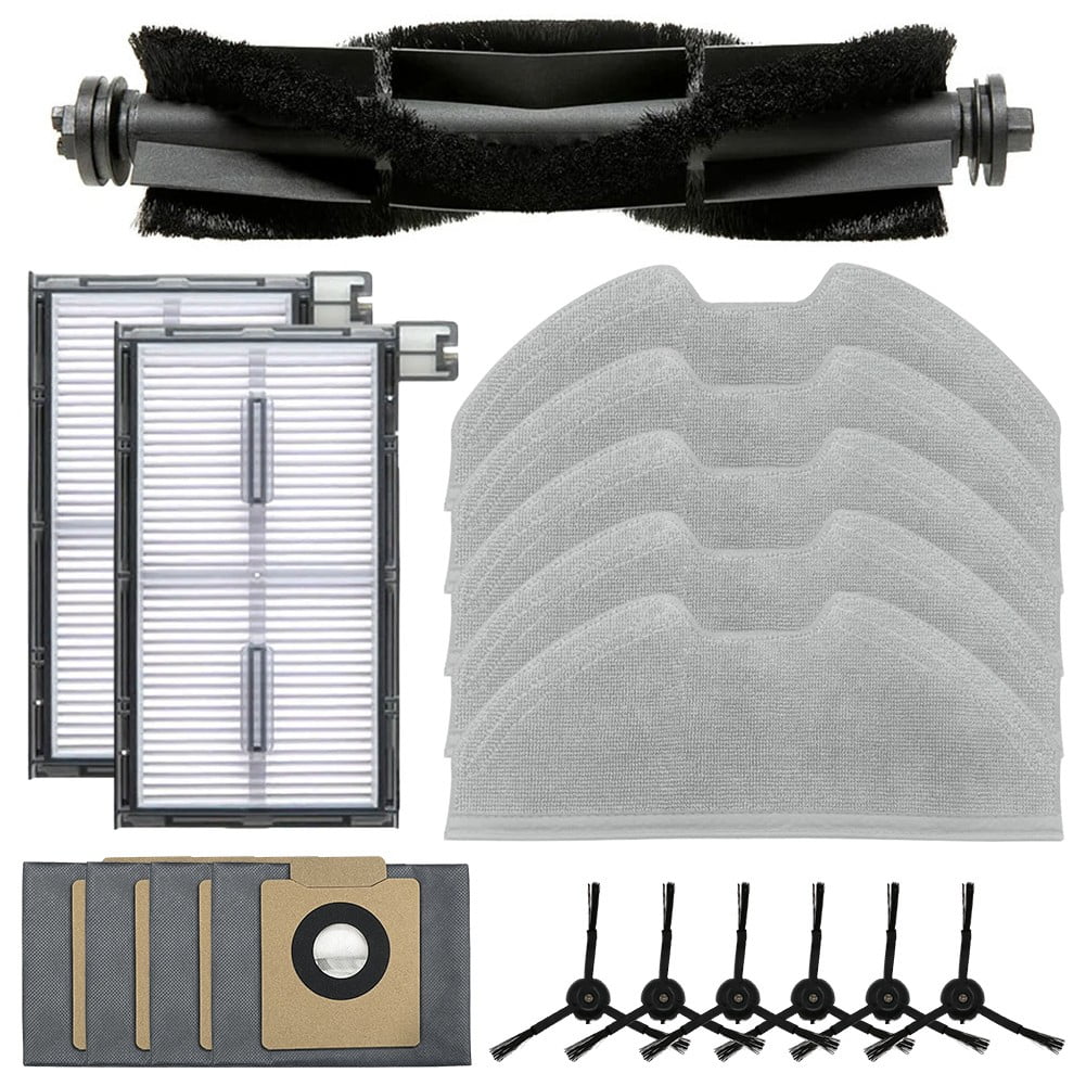 Replacement Parts Kit For 360 / Botslab S8 Plus Robot Vacuum - Brushes, Filters, Mop Pads