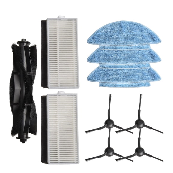 Main Side Brush Filter Mop Cloth Kit For Medion X20 Sw+ / Md 11415 Md 11500