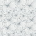 thumbnail image 1 of Main Street 20.5 in x 16 ft Silver Flowers Printed Peel and Stick Wallpaper Roll Self-Adhesive Wallpaper Roll for Accent Wall, Home and Furniture Refresh, DIY and More (Covers 28.18 sq. ft), 1 of 5