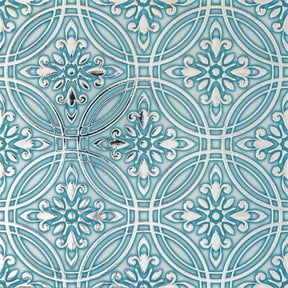 Main Street Peel & Stick Wallpaper Tiles, Teal Painted Silver, 8 in x 8 in, 24 Pack, Self Adhesive Wall Tiles for Kitchen Backsplash and Home Decor