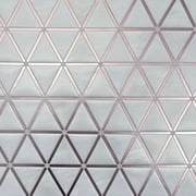 Main Street Peel & Stick Wallpaper Tiles, Rose Gold Triangle, 8 in x 8 in, 24 Pack, Self Adhesive Wall Tiles for Kitchen Backsplash and Home Decor
