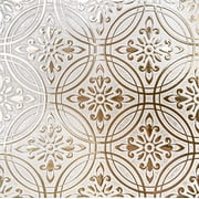 Main Street Peel & Stick Wallpaper Tiles, Gold Pastel Painted, 8 in x 8 in, 24 Pack, Self Adhesive Wall Tiles for Kitchen Backsplash and Home Decor